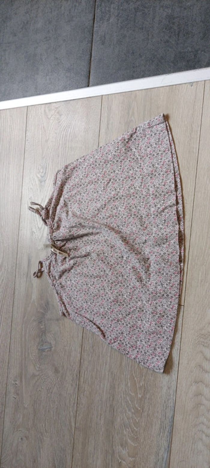 Débardeur rose fleuri, large, Okaidï, 4 ans