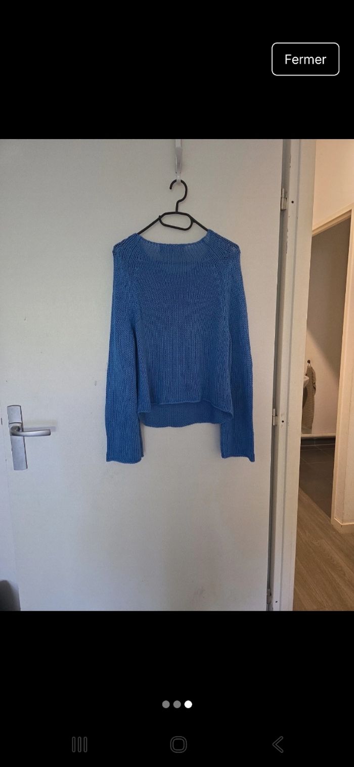 Pull bleu - photo numéro 3