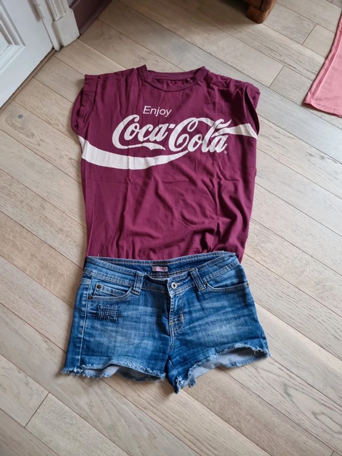 Lot short et tee shirt 38/ 40