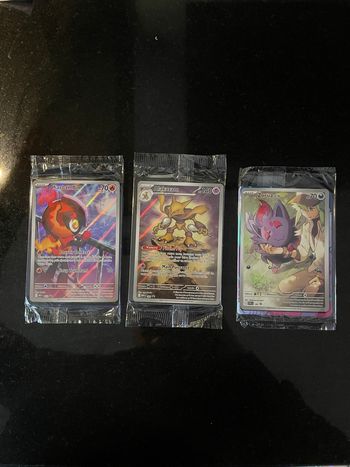 Pokémon Lot 3 cartes promo ETB scellé neuves