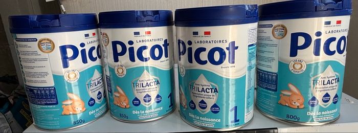 4 boîtes Lait picot trilacta 1er âge