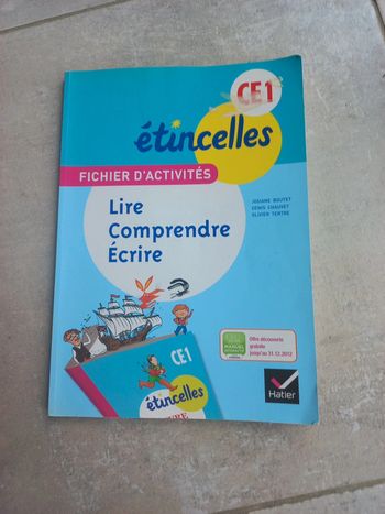 Fichier d'activités Étincelles ce1 neuf