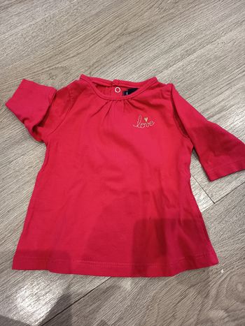 Tee shirt manche longue 1 mois