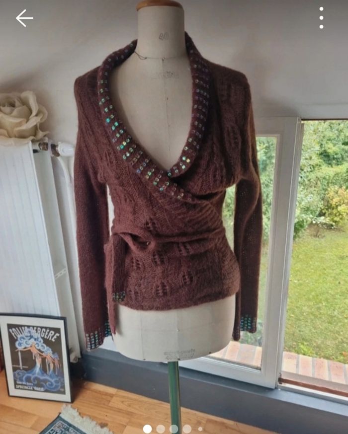 Gilet  cache-coeur a sequins