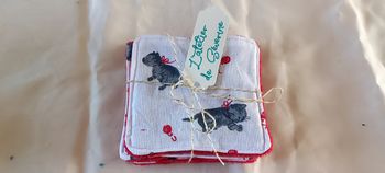 Lot de 5 lingettes lavables