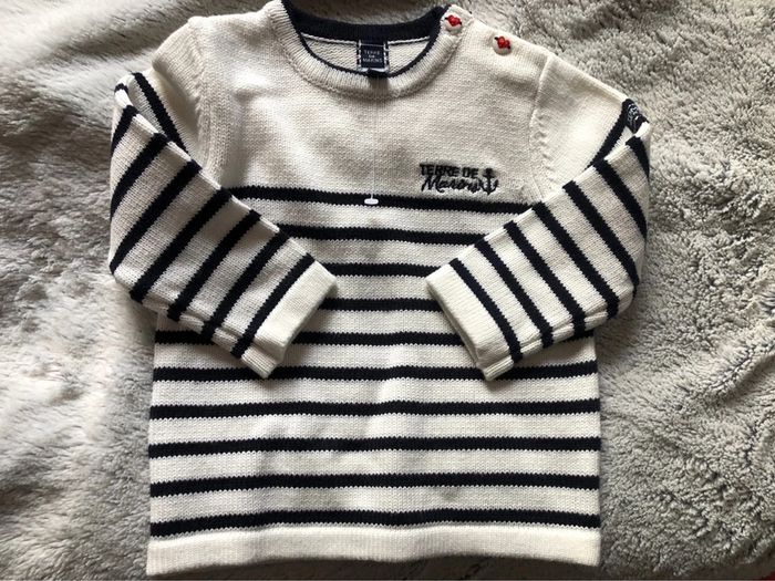 Pull terre de marins 6 mois neuf