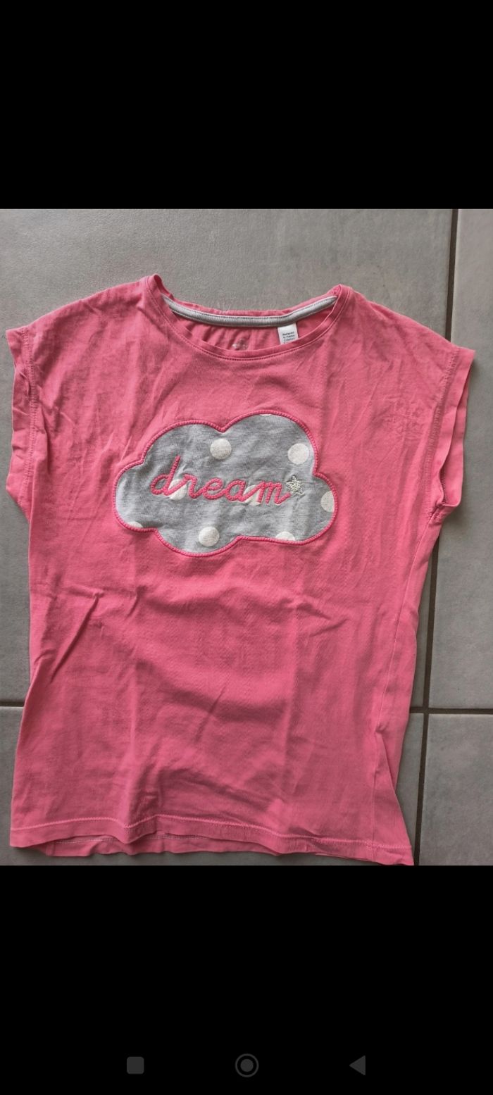 Tee shirt manches courtes Okaïdi 10 ans fille - photo numéro 2