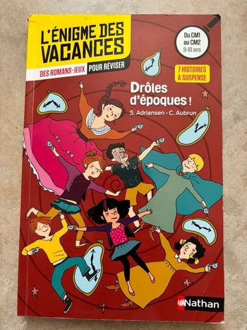 Livre l’énigme des vacances