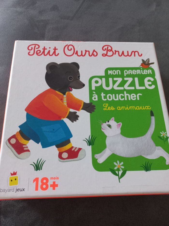 Puzzle petit ours brun mon premier puzzle à toucher les animaux