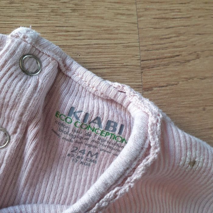 🩷 Tee-shirt ML mailles côtelé 24 mois Kiabi #emyfleury_24moisfille - photo numéro 3