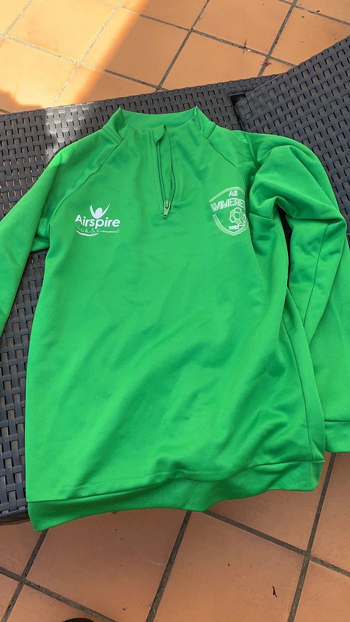 Veste survêtement sport/foot 8 ans vert Wimereux Airspire