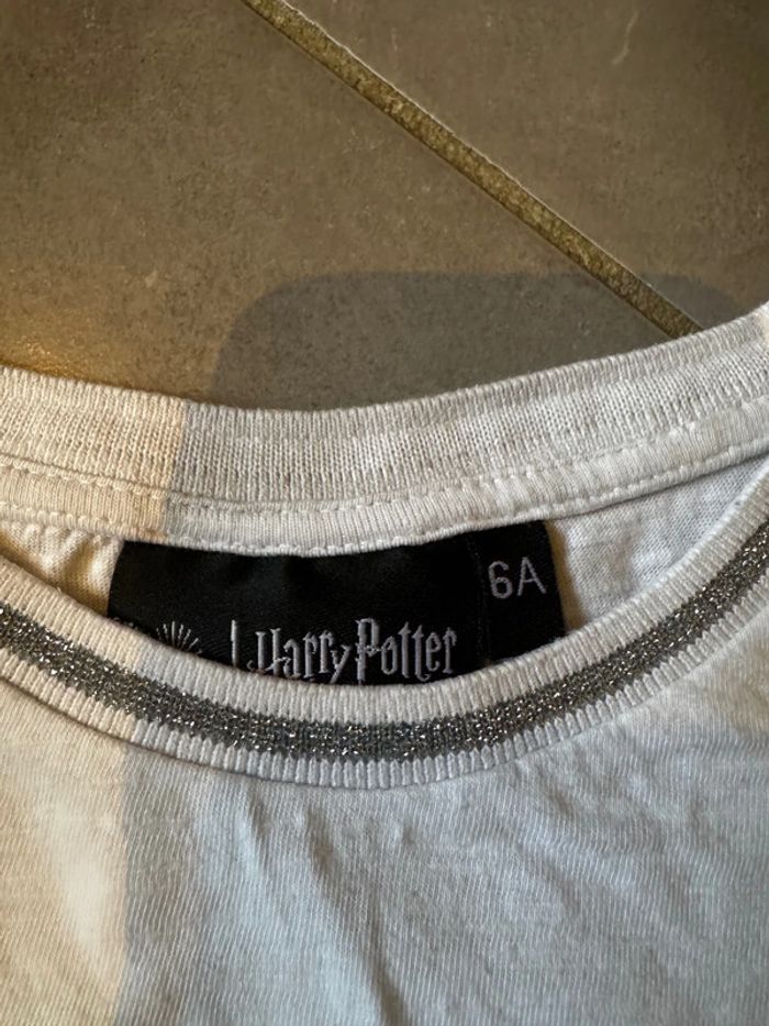 T shirt manches longues à sequins - Harry Potter -  Blanc, argenté, rose, vert & violet - 6 ans W - photo numéro 2
