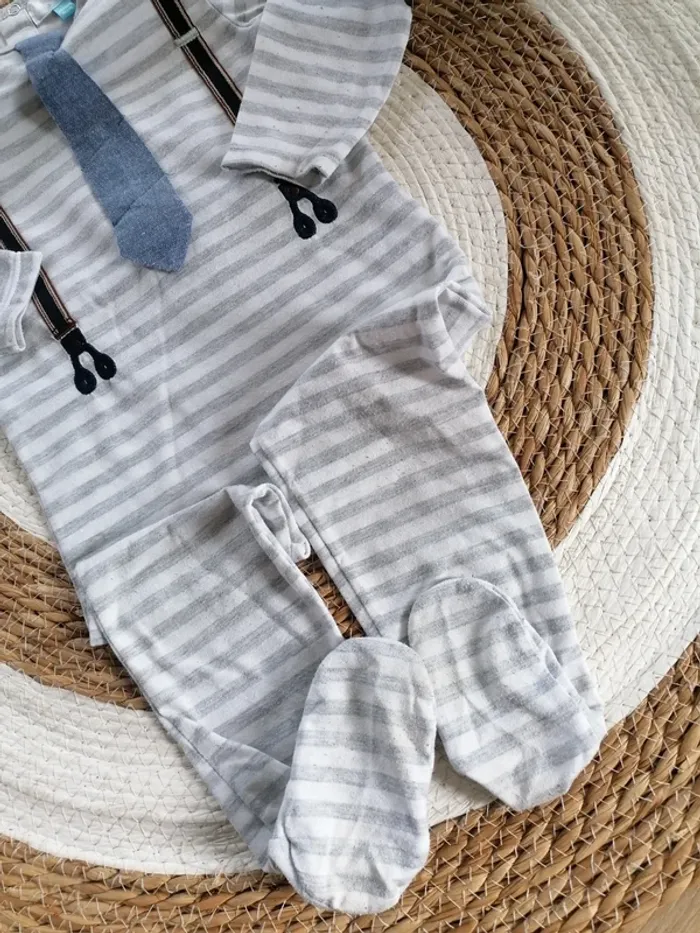 Pyjama coton une pièce - Manon&Valentin - 24 mois - photo numéro 3