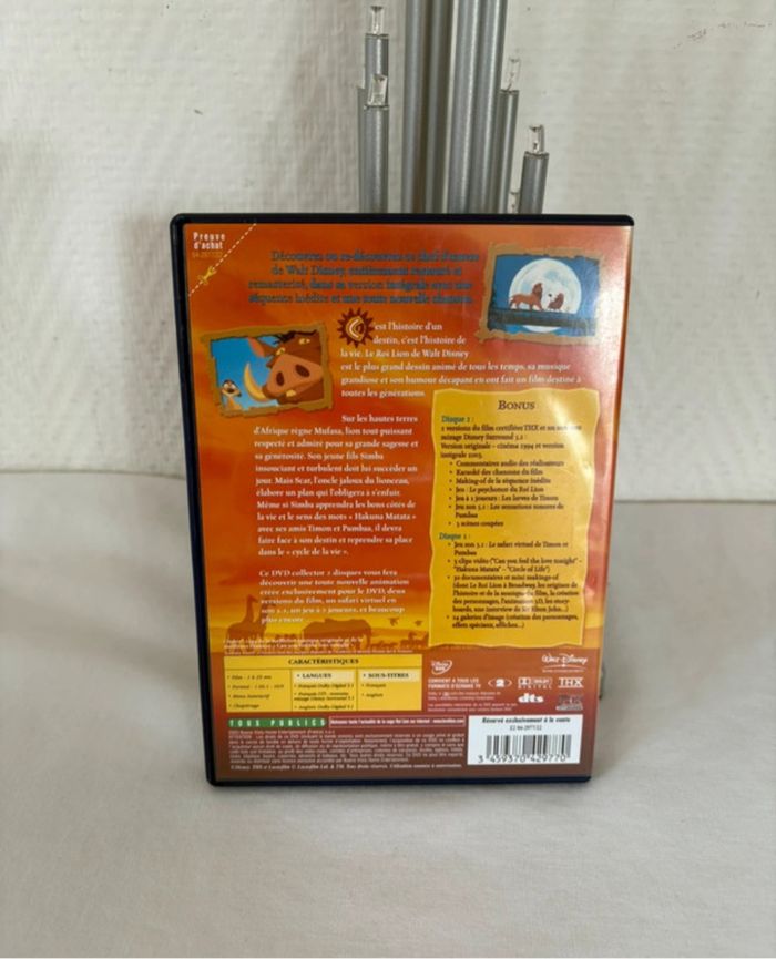 • Dvd Disney numéroté ~ Le roi lion (38) & Le roi lion 2 (49) • - photo numéro 6