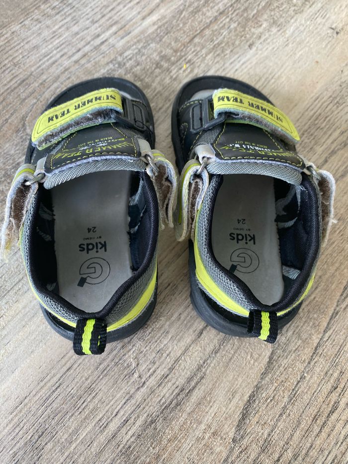 Sandales chaussures nu pieds bébé garçon taille 24 - photo numéro 3