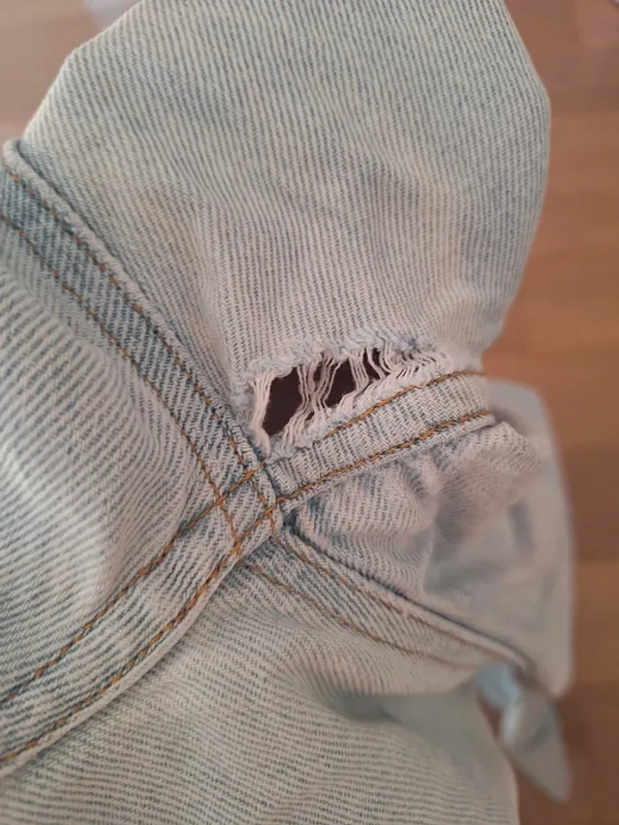 Pantalon jean bleu clair H&M M 38 femme - photo numéro 8
