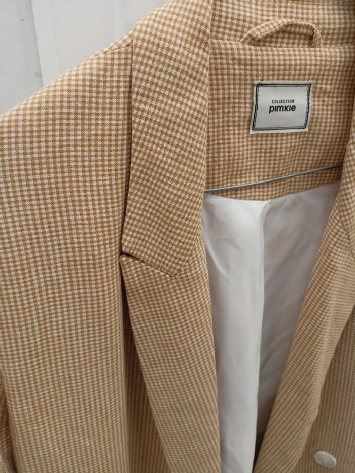 Blazer oversize pieds de poules - photo numéro 2