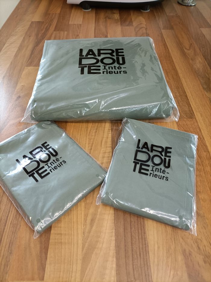 Ensemble neuf housse de couette Percale de coton bio 240*220 cm + 2 taies d'oreillers 63*63 cm La redoute - photo numéro 2