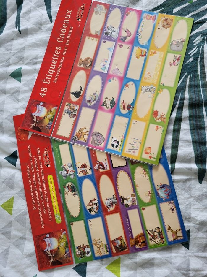 Étiquettes autocollants cadeaux