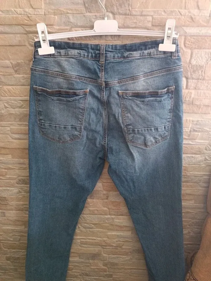 Jean slim bleu Kiabi S - photo numéro 4