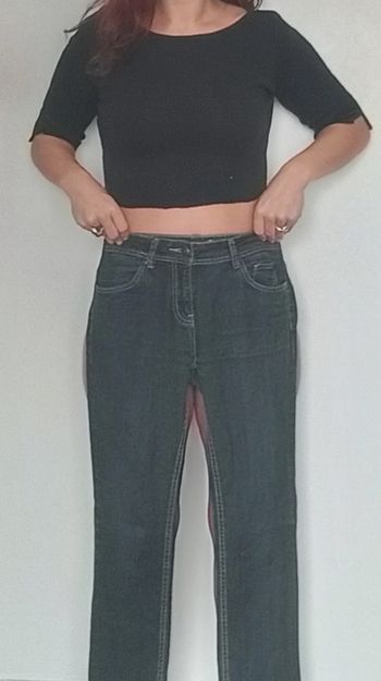 Jean brut ajusté taille 38