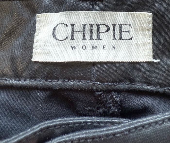 Pantalon slim noir luisant brillant chipie taille 34 XS - photo numéro 4