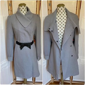 Manteau long gris habillé H&M 42
