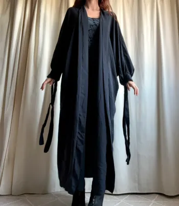 Long cardigan type Cape/Kimono oversize Vampire Goth vintage made in Italy 🇮🇹 90s - Taille unique