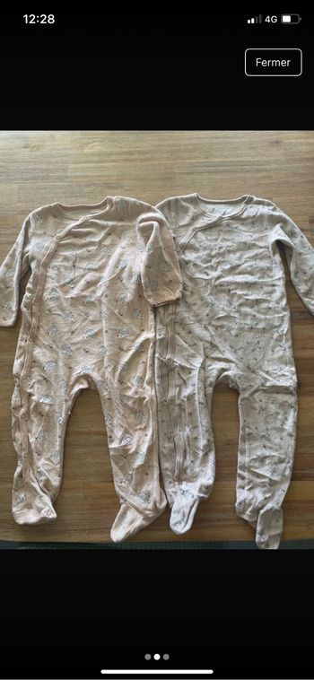 Pyjamas velours manches longues