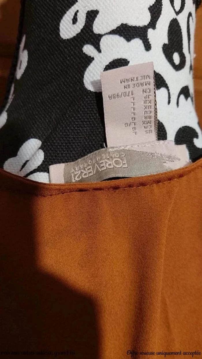 Haut/ blouse camel casual bohème Forever 21 taille 40 - photo numéro 4