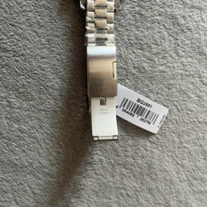 Montre Fossil 42mm homme argent cadran noir - photo numéro 3