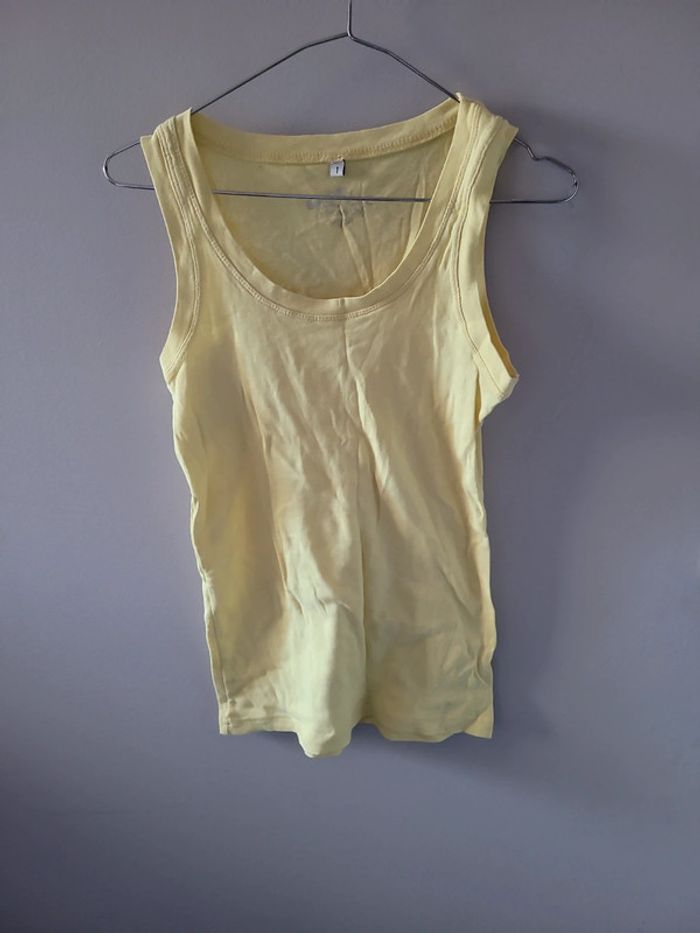 Débardeur jaune taille 1 Basic One
