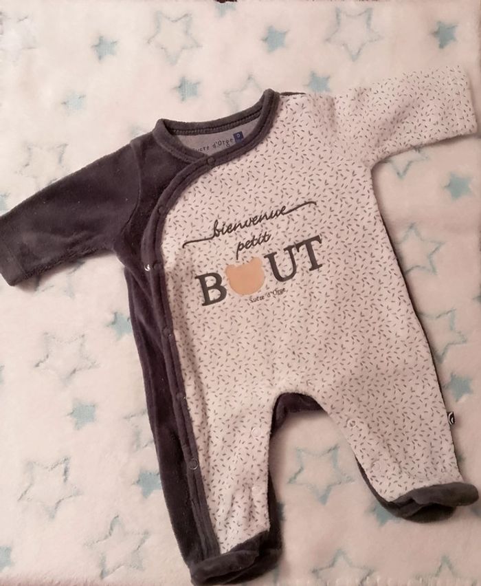 Pyjama velours sucre d'orge