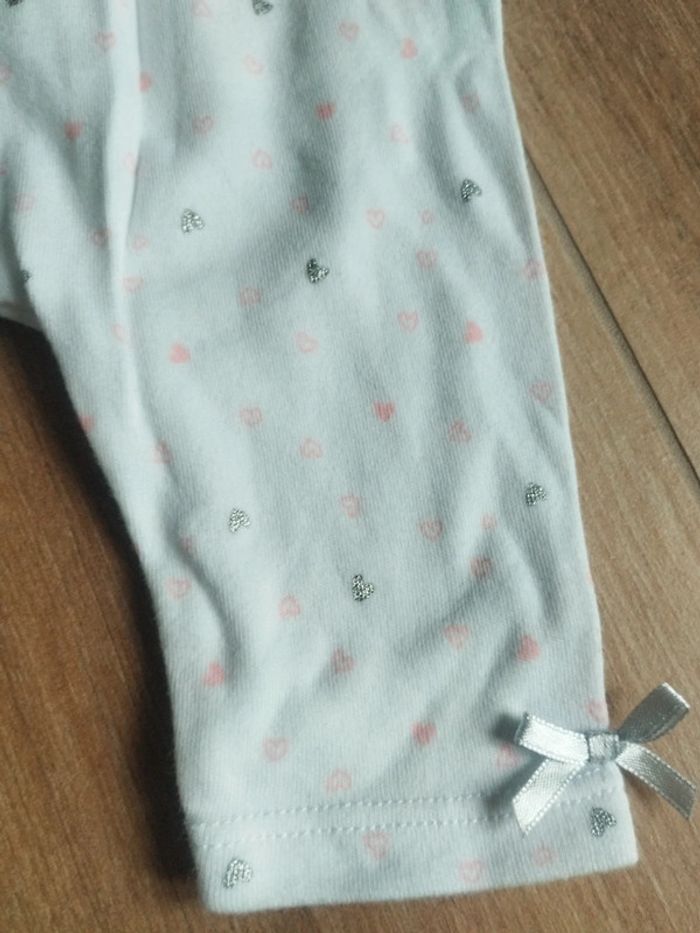Lot de 2 leggings bébé fille taille 1 mois - photo numéro 2