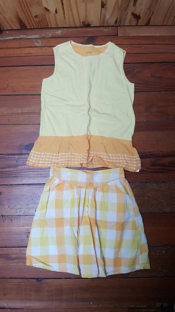 Ensemble tshirt et jupe fille