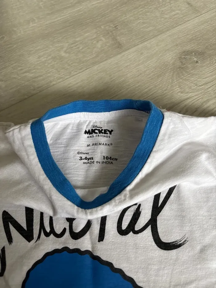 TEE shirt manches courtes 3 4 ans blanc été Donald - photo numéro 2