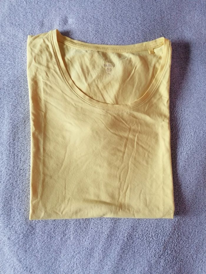 T-shirt uni jaune C&A L / XL