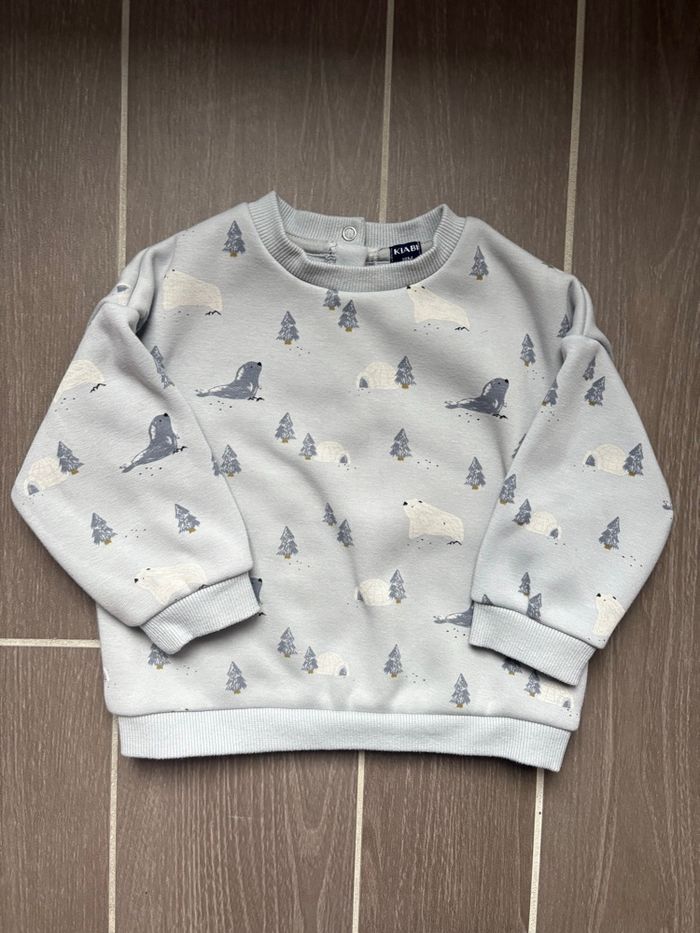 Sweat bleu clair Kiabi 18 mois