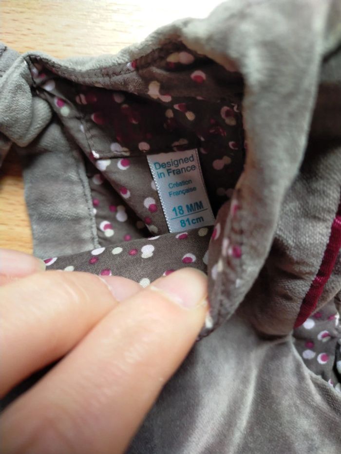 Robe en velours 18 mois - photo numéro 3