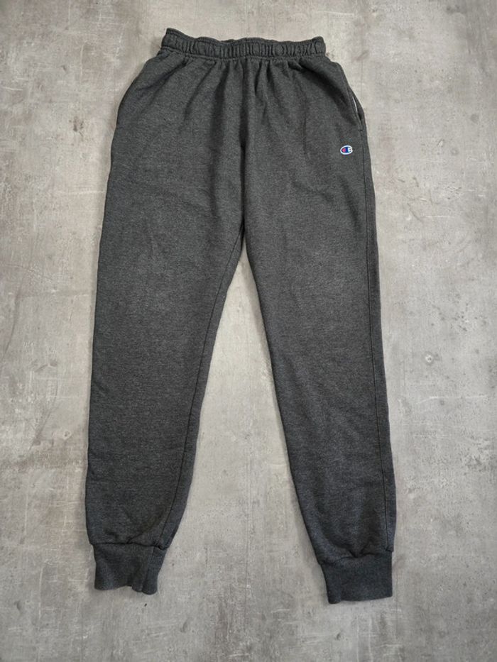 Jogging Champion gris foncé logo brodé taille M confort streetwear - photo numéro 2