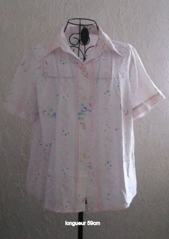 chemisier vintage rose