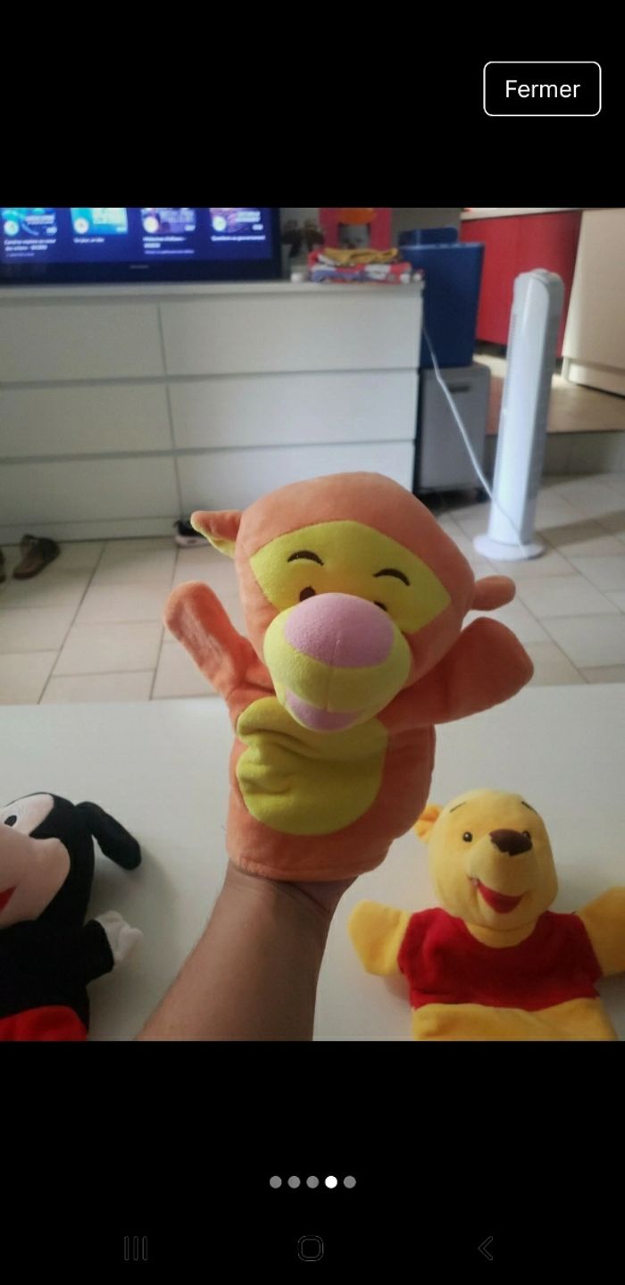 Lot de marionnettes peluches disney - photo numéro 4