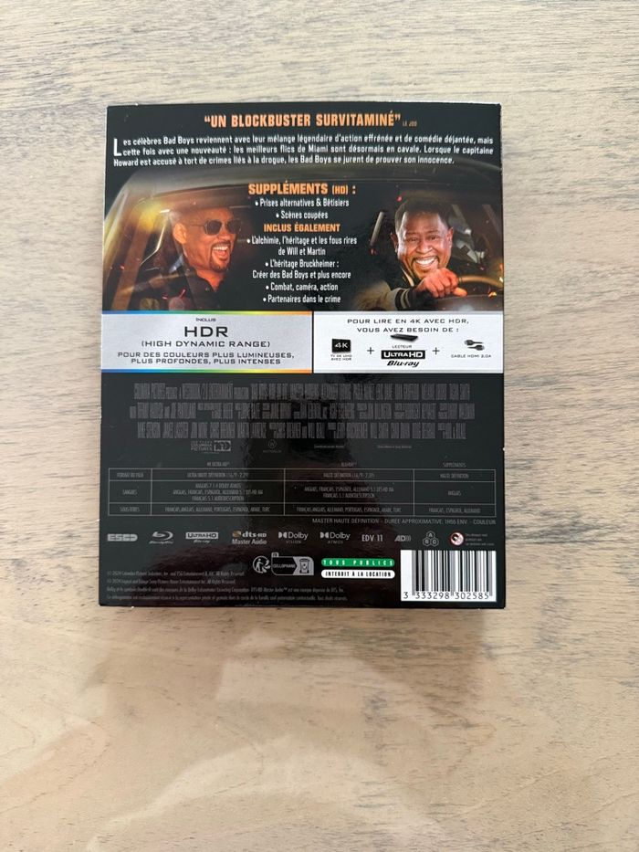 Blu Ray Bad Boys Ride or Die + 4K - photo numéro 4