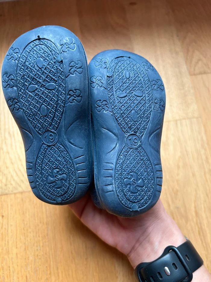 Chaussons chaud avec semelle rigide bébé garçon - photo numéro 4