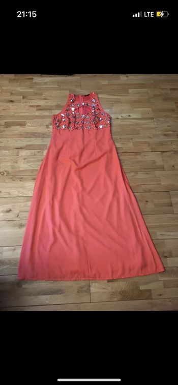 Robe longue corail bodyflirt très bon état 42/xl