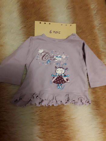 T shirt bébé fille 6 mois
