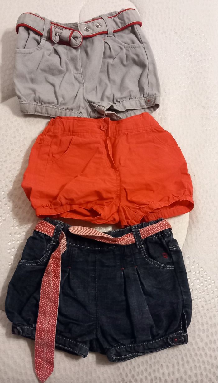 Lot 3 short 12 mois