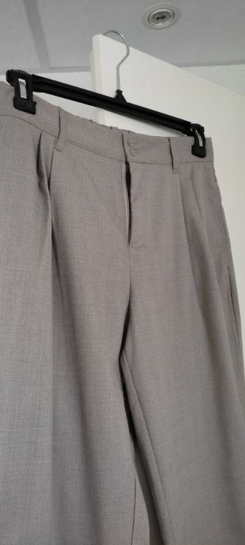 Pantalon cropped à revers