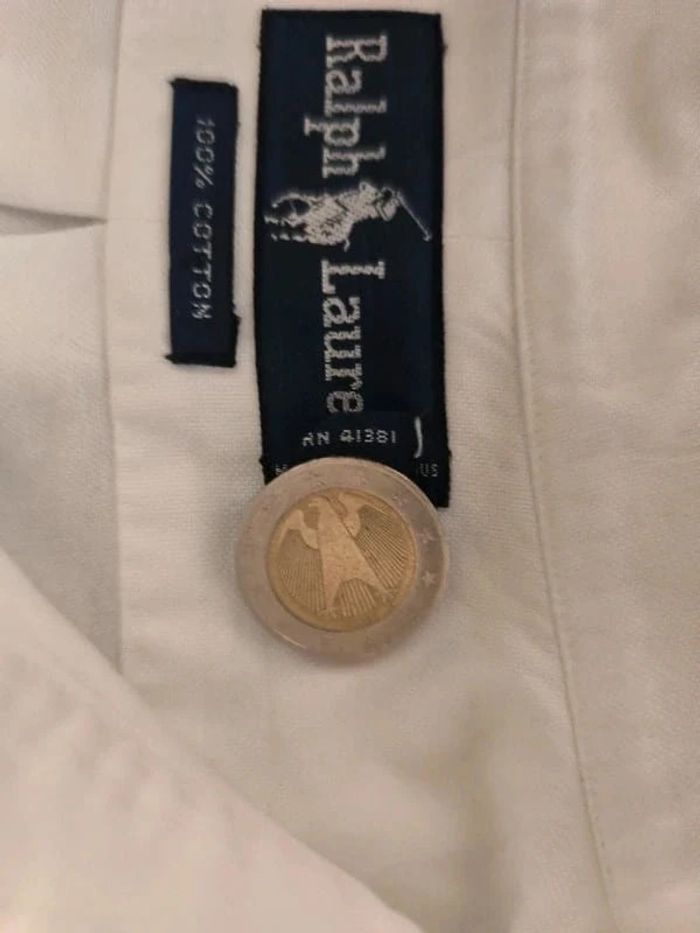 Chemise Manches longues - Ralph Lauren - Logo brodé premium - Blanc - Taille XXL - photo numéro 11