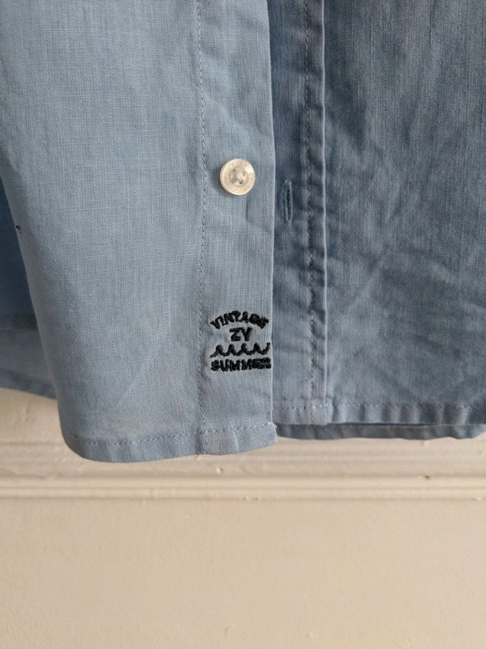 Chemise bleue 7 ans garçon - photo numéro 3